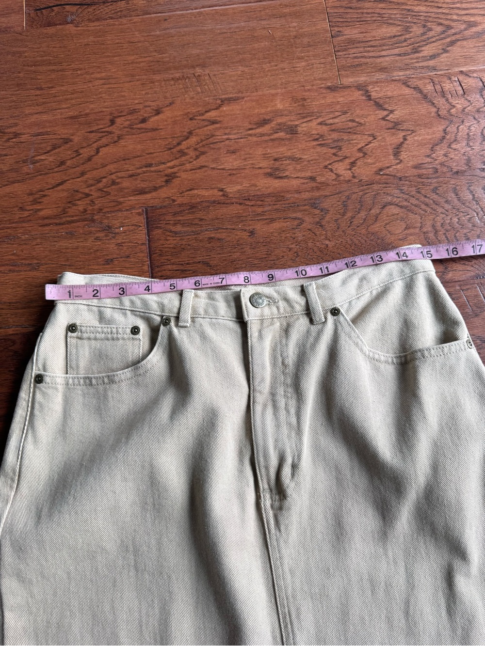 Eddie Bauer Tan Denim Long Skirt - Picture 10 of 12